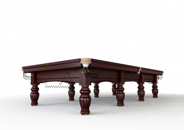 Riley Aristocrat Full Size Mahogony Finish Standard Cushion Snooker Table (12ft 365cm)